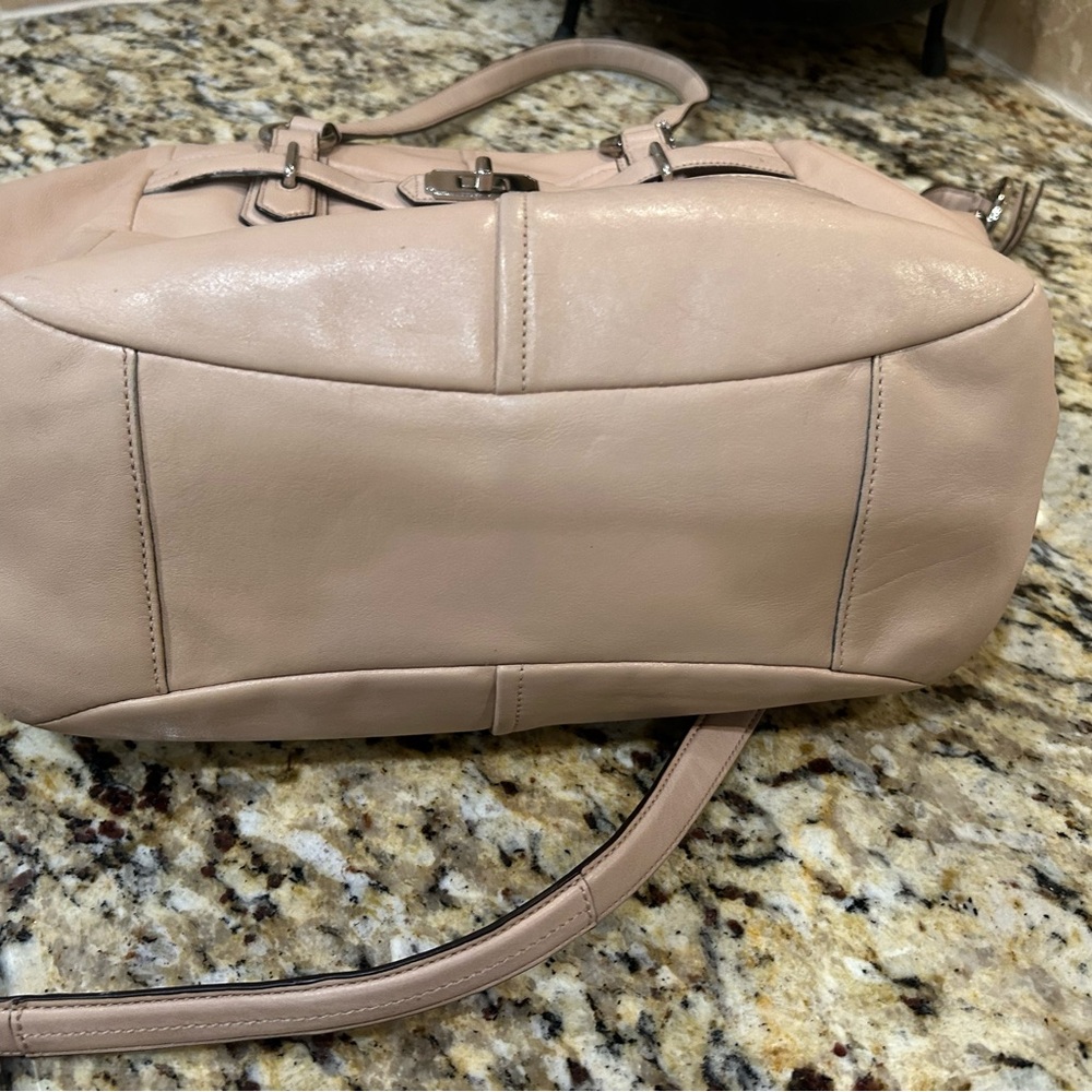 Coach Leather Shoulder Bag in Light Taupe - Picture 10 of 10